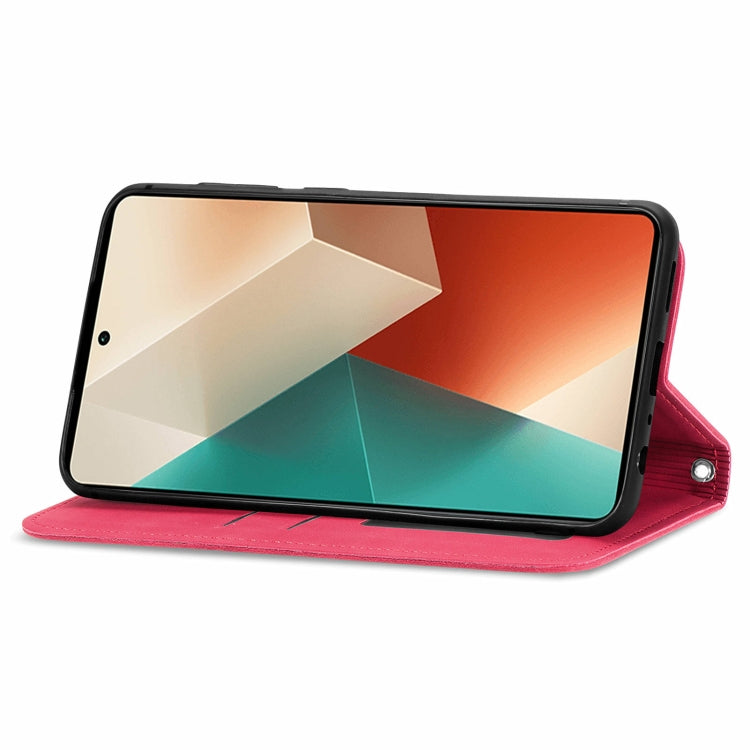 For Xiaomi Redmi Note 13 5G Retro Skin Feel Magnetic Flip Leather Phone Case
