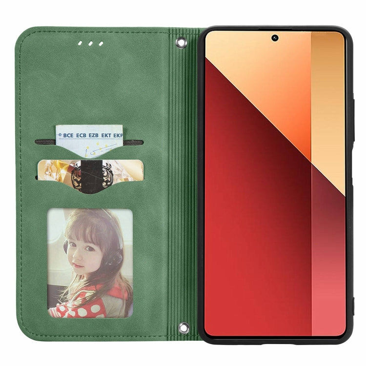 For Xiaomi Redmi Note 13 Pro 4G Retro Skin Feel Magnetic Flip Leather Phone Case