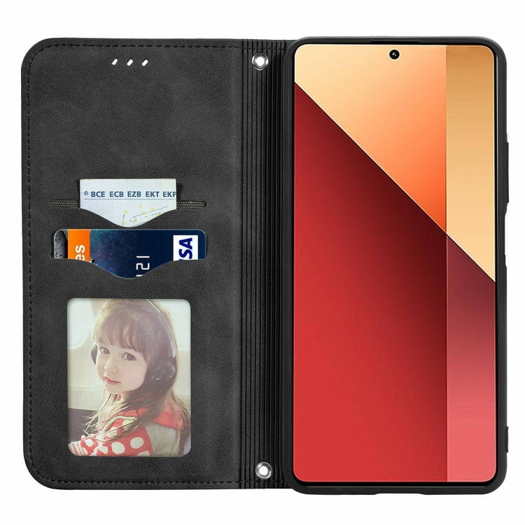 For Xiaomi Redmi Note 13 Pro 4G Retro Skin Feel Magnetic Flip Leather Phone Case
