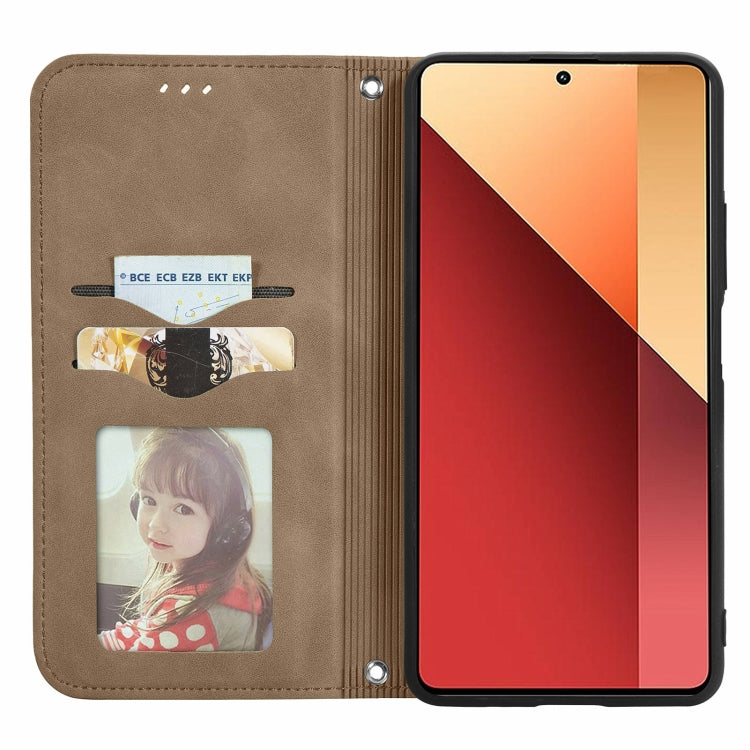 For Xiaomi Redmi Note 13 Pro 4G Retro Skin Feel Magnetic Flip Leather Phone Case