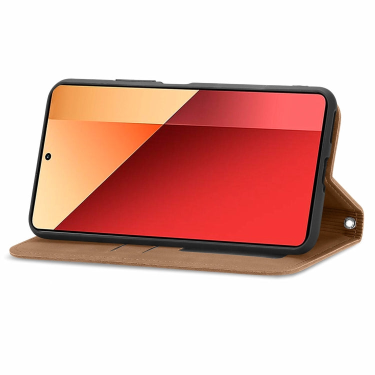 For Xiaomi Redmi Note 13 Pro 4G Retro Skin Feel Magnetic Flip Leather Phone Case