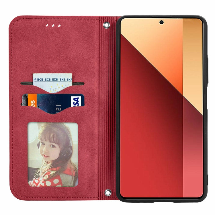 For Xiaomi Redmi Note 13 Pro 4G Retro Skin Feel Magnetic Flip Leather Phone Case