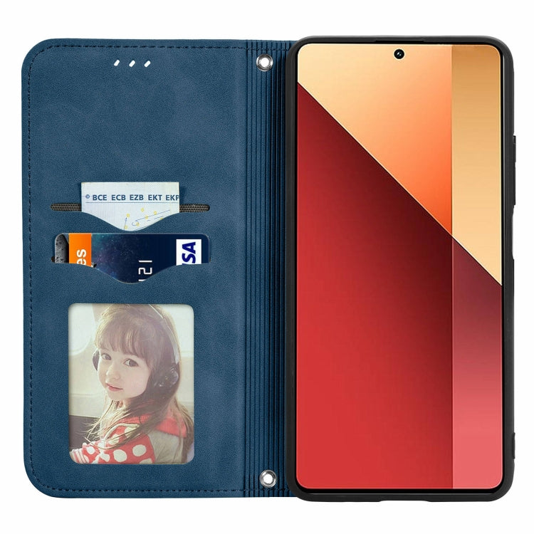 For Xiaomi Redmi Note 13 Pro 4G Retro Skin Feel Magnetic Flip Leather Phone Case