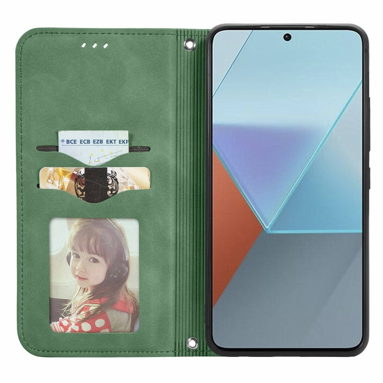 For Xiaomi Redmi Note 13 Pro 5G Retro Skin Feel Magnetic Flip Leather Phone Case