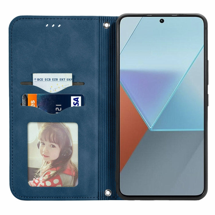 For Xiaomi Redmi Note 13 Pro 5G Retro Skin Feel Magnetic Flip Leather Phone Case