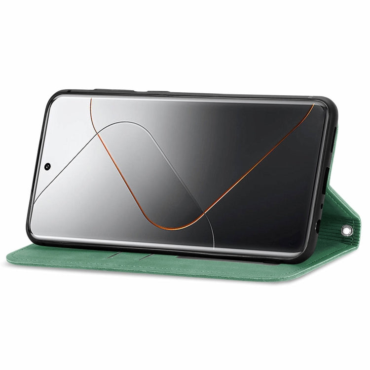 For Xiaomi  14 Pro Retro Skin Feel Magnetic Flip Leather Phone Case