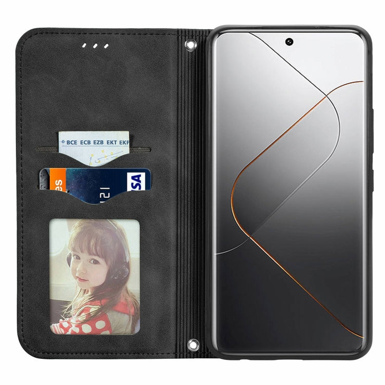 For Xiaomi  14 Pro Retro Skin Feel Magnetic Flip Leather Phone Case