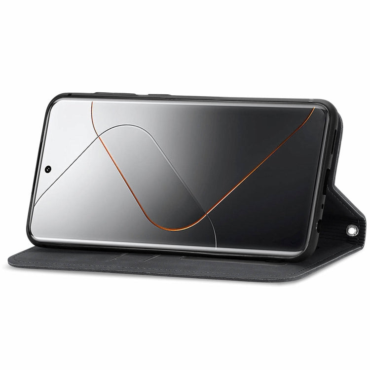 For Xiaomi  14 Pro Retro Skin Feel Magnetic Flip Leather Phone Case