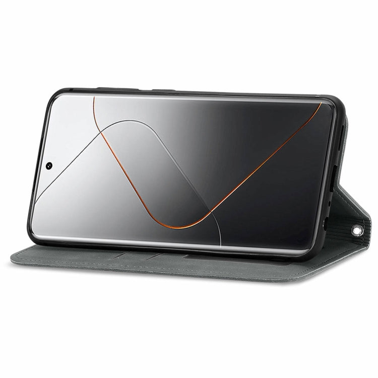 For Xiaomi  14 Pro Retro Skin Feel Magnetic Flip Leather Phone Case