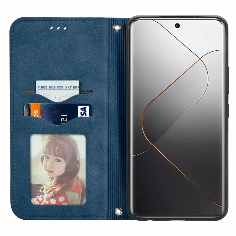 For Xiaomi  14 Pro Retro Skin Feel Magnetic Flip Leather Phone Case