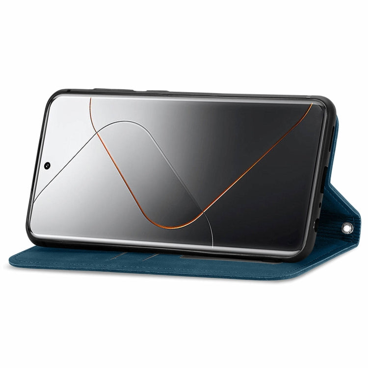 For Xiaomi  14 Pro Retro Skin Feel Magnetic Flip Leather Phone Case