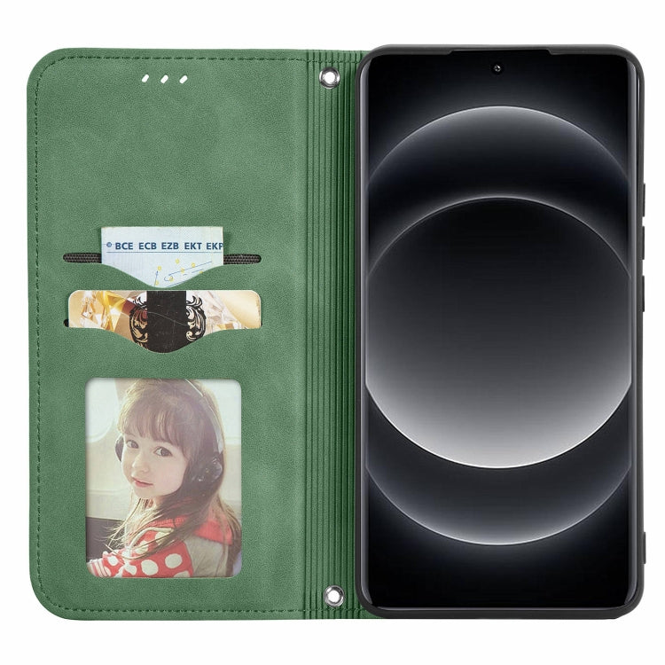 For Xiaomi  14 Ultra Retro Skin Feel Magnetic Flip Leather Phone Case