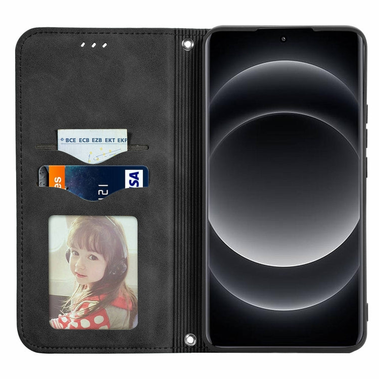 For Xiaomi  14 Ultra Retro Skin Feel Magnetic Flip Leather Phone Case