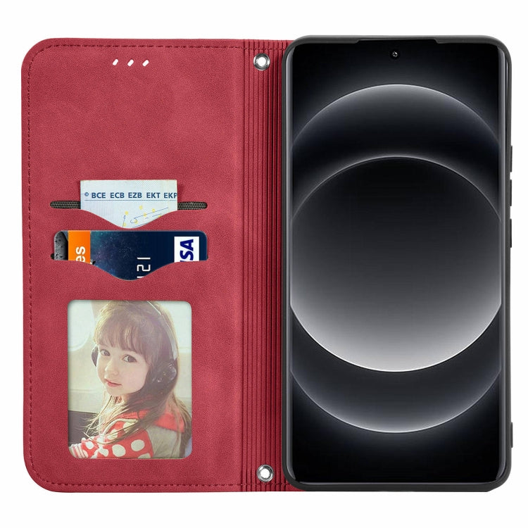 For Xiaomi  14 Ultra Retro Skin Feel Magnetic Flip Leather Phone Case