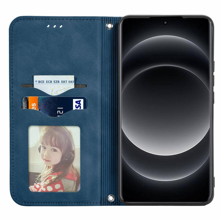 For Xiaomi  14 Ultra Retro Skin Feel Magnetic Flip Leather Phone Case