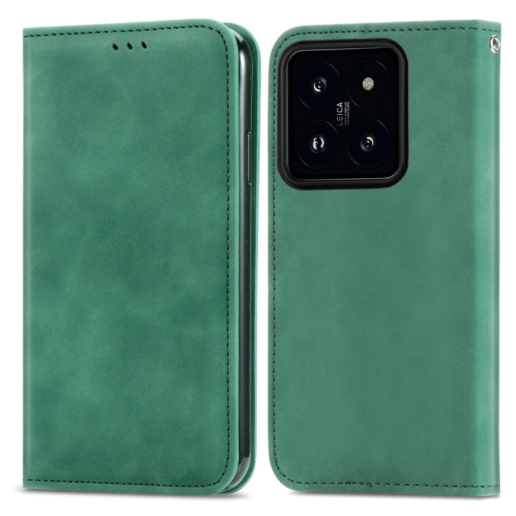 For Xiaomi 14 Retro Skin Feel Magnetic Flip Leather Phone Case