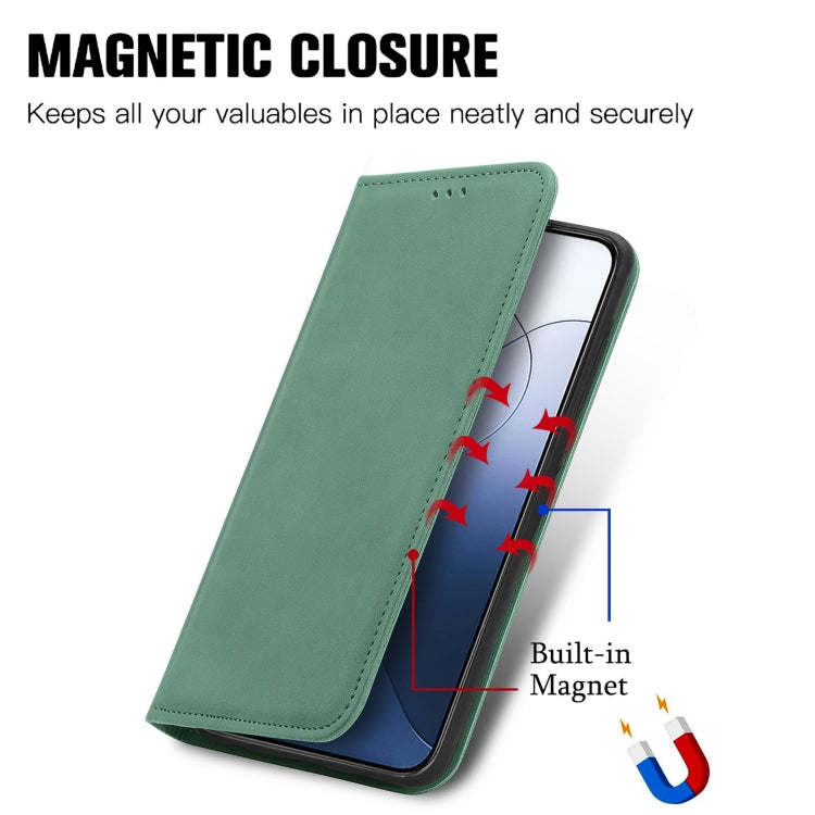 For Xiaomi 14 Retro Skin Feel Magnetic Flip Leather Phone Case