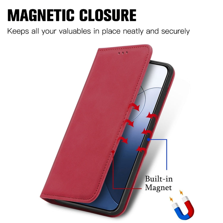 For Xiaomi 14 Retro Skin Feel Magnetic Flip Leather Phone Case