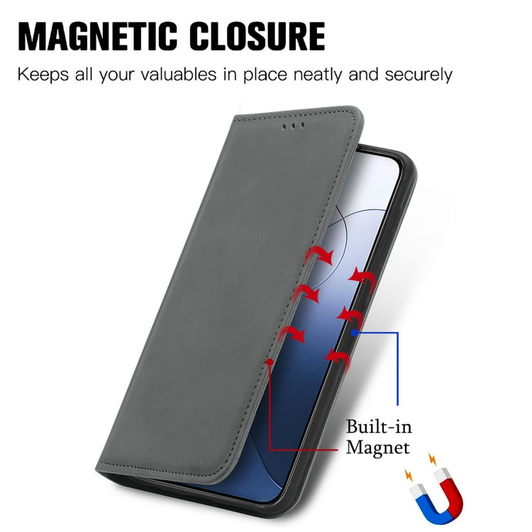 For Xiaomi 14 Retro Skin Feel Magnetic Flip Leather Phone Case