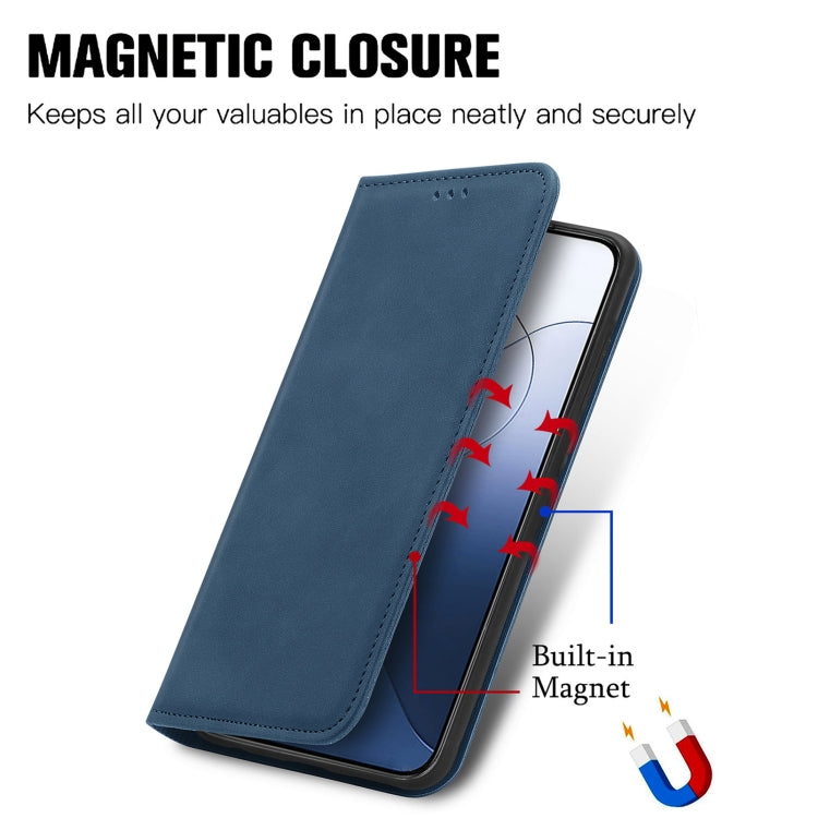 For Xiaomi 14 Retro Skin Feel Magnetic Flip Leather Phone Case