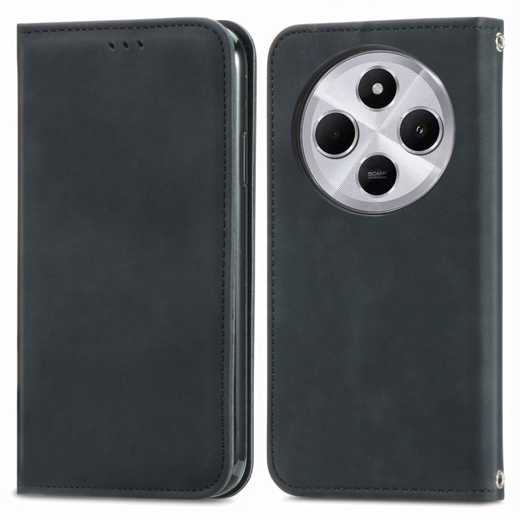 For Xiaomi Redmi 14C Retro Skin Feel Magnetic Flip Leather Phone Case