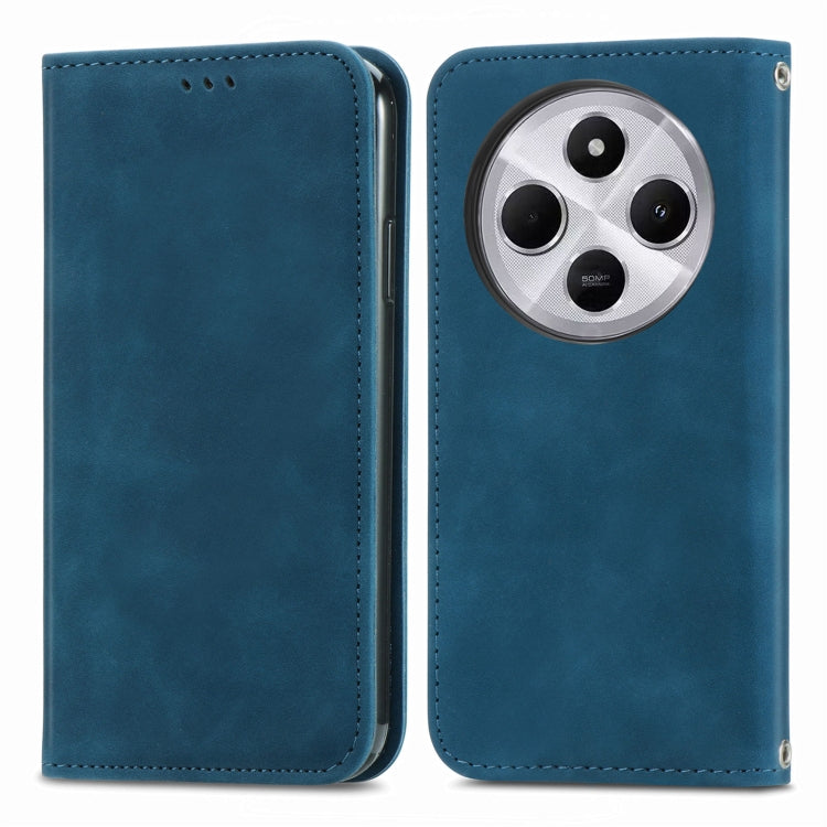 For Xiaomi Redmi 14C Retro Skin Feel Magnetic Flip Leather Phone Case