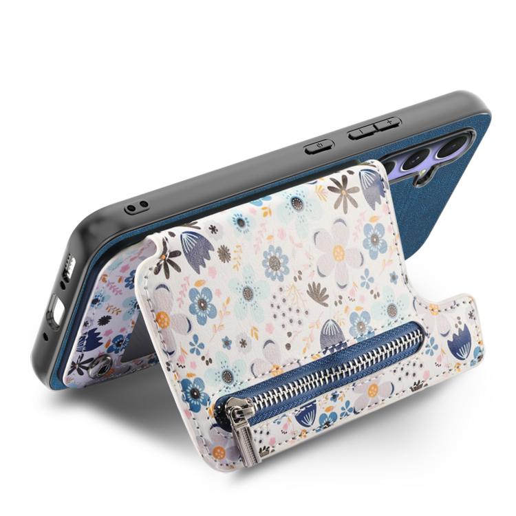 For Redmi Turbo 4 Retro Painted Zipper Wallet Back Phone Case