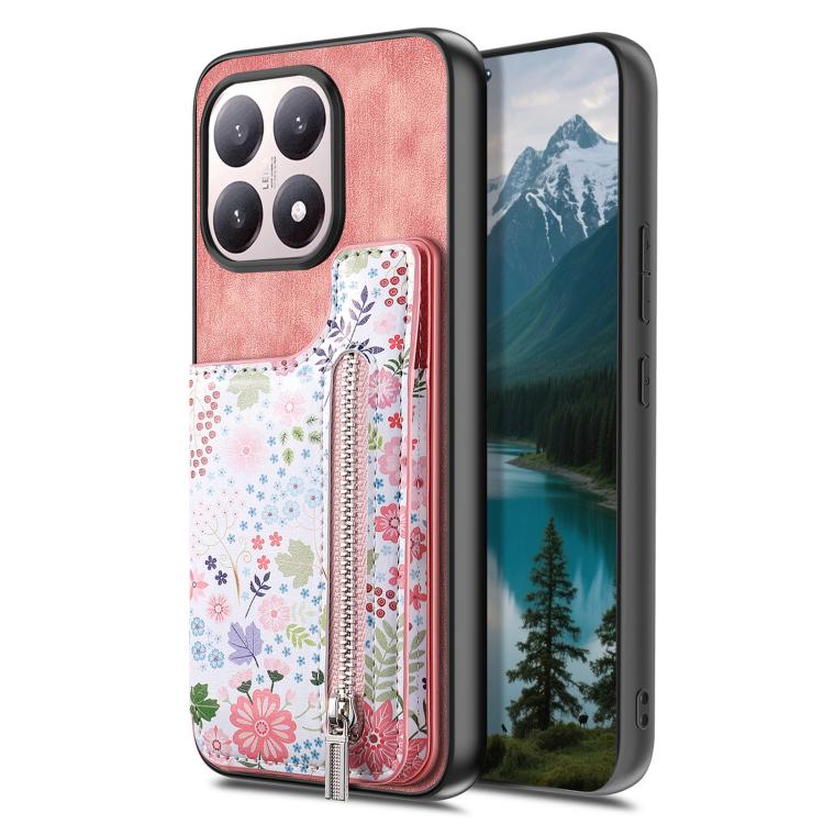 For Xiaomi 15T Retro Painted Zipper Wallet Back Phone Case