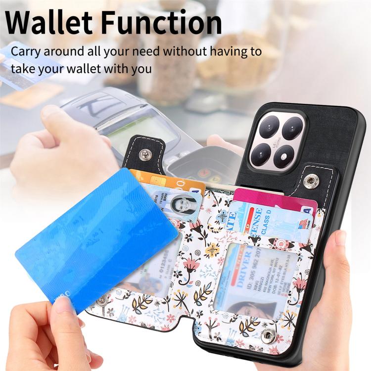 For Xiaomi 15T Retro Painted Zipper Wallet Back Phone Case