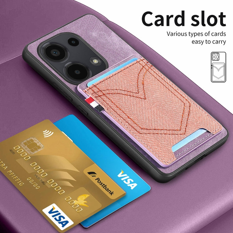 For Xiaomi Redmi Note 13 Pro 4G Denim Texture Leather Skin Phone Case with Card Slot