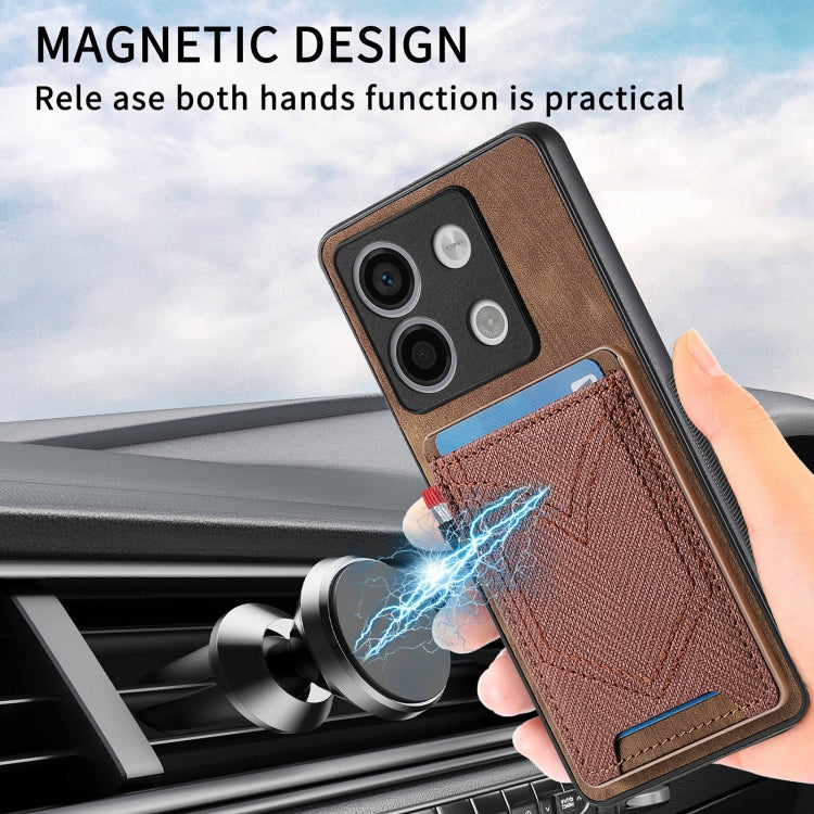 For Xiaomi Redmi Note 13 Pro 5G Denim Texture Leather Skin Phone Case with Card Slot