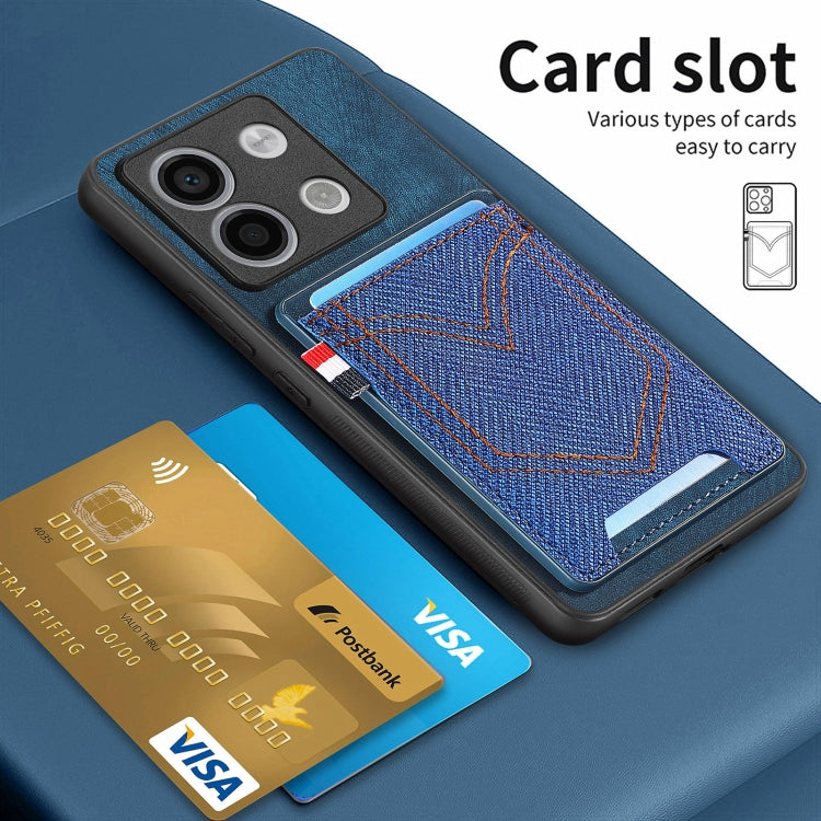 For Xiaomi Redmi Note 13 Pro 5G Denim Texture Leather Skin Phone Case with Card Slot