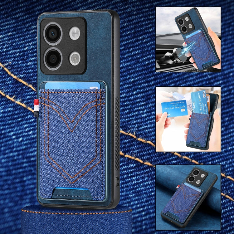 For Xiaomi Redmi Note 13 Pro 5G Denim Texture Leather Skin Phone Case with Card Slot