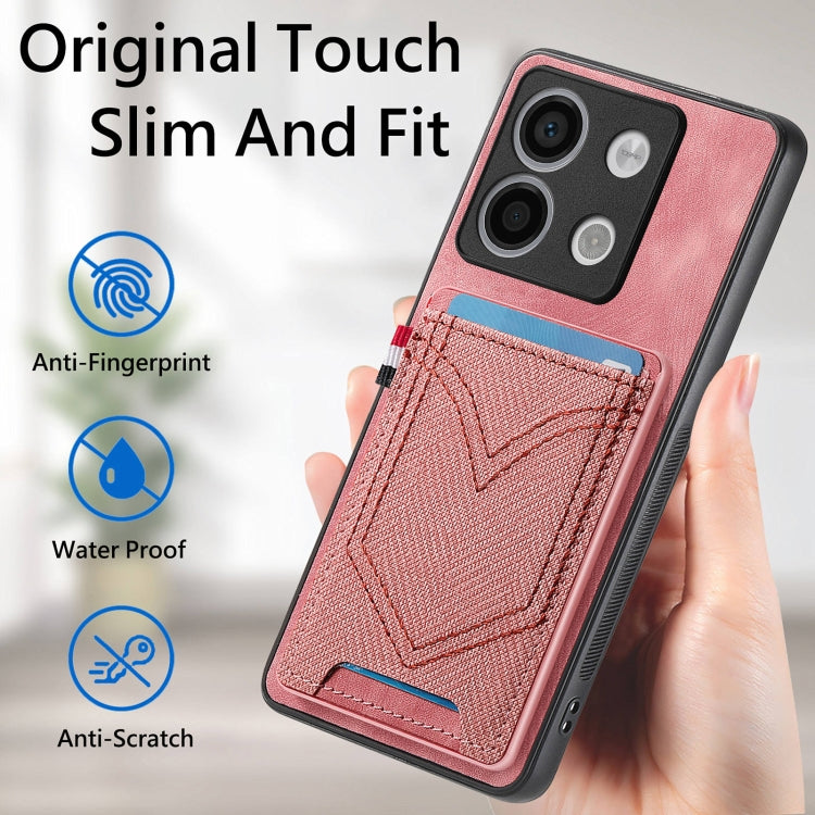 For Xiaomi Redmi Note 13 Pro 5G Denim Texture Leather Skin Phone Case with Card Slot