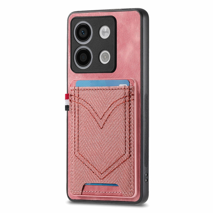 For Xiaomi Redmi Note 13 Pro 5G Denim Texture Leather Skin Phone Case with Card Slot