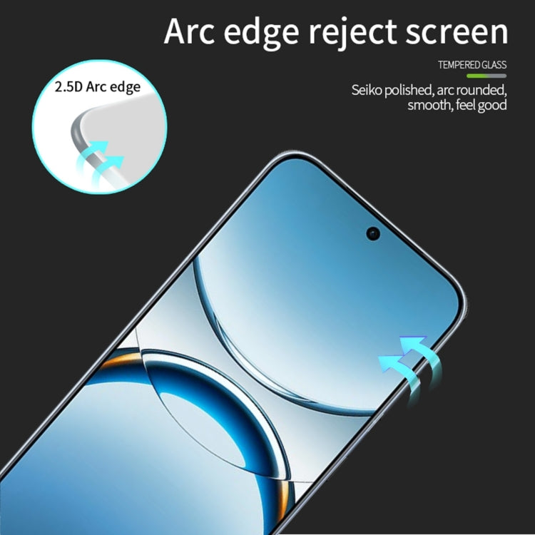 For OPPO Find X8 MOFI 9H 2.5D Full Screen Tempered Glass Film - Black