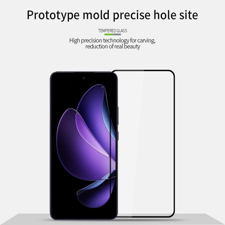 For OPPO Reno13 F 4G / 5G MOFI 9H 2.5D Full Screen Tempered Glass Film - Black