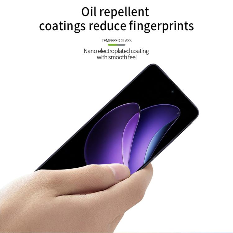 For OPPO Reno13 F 4G / 5G MOFI 9H 2.5D Full Screen Tempered Glass Film - Black