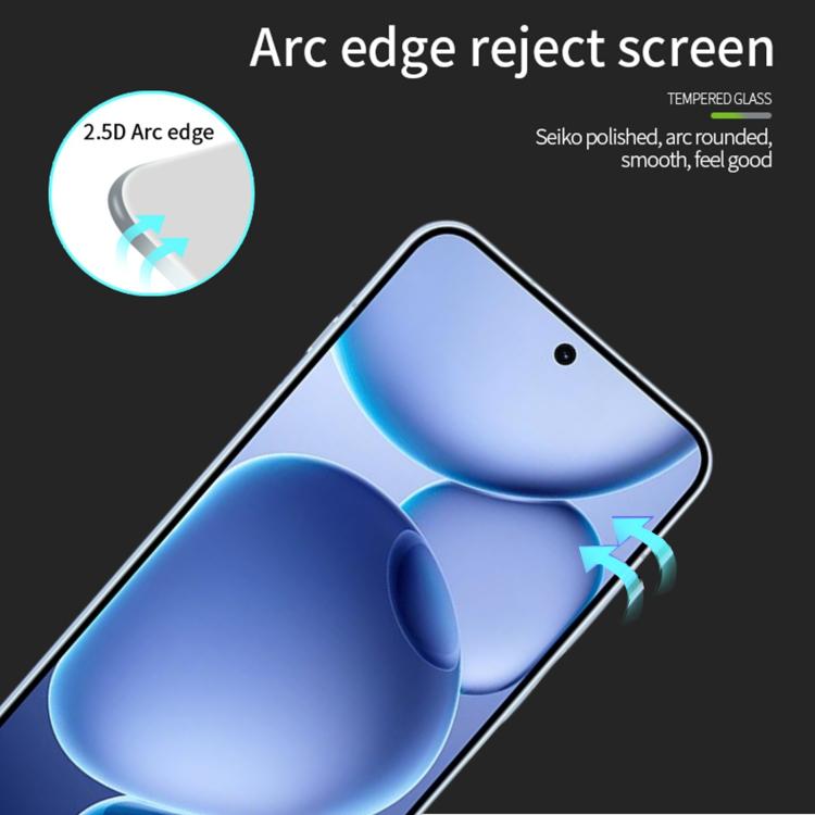 For OPPO Find X8s MOFI 9H 2.5D Full Screen Tempered Glass Film - Black