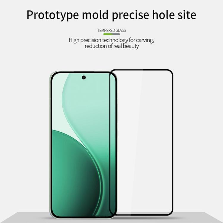 For OPPO Reno14 MOFI 9H 2.5D Full Screen Tempered Glass Film - Black