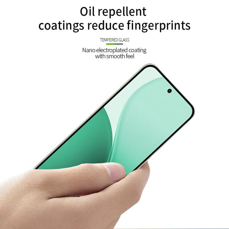 For OPPO Reno14 MOFI 9H 2.5D Full Screen Tempered Glass Film - Black