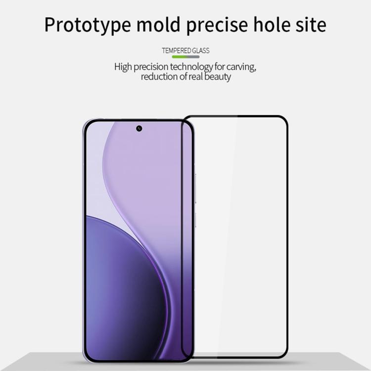 For OPPO Reno14 Pro MOFI 9H 2.5D Full Screen Tempered Glass Film - Black