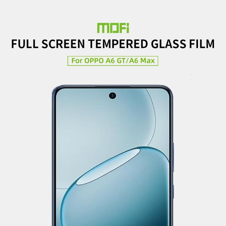 For OPPO A6 GT / A6 Max MOFI 9H 2.5D Full Screen Tempered Glass Film - Black