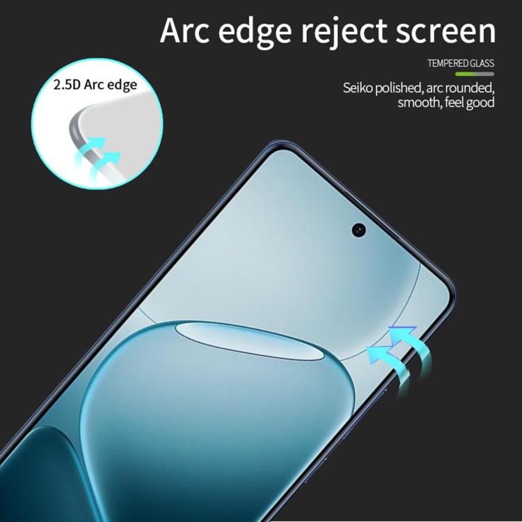 For OPPO A6 GT / A6 Max MOFI 9H 2.5D Full Screen Tempered Glass Film - Black