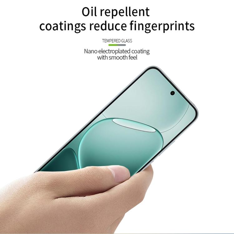 For OPPO A6 Pro MOFI 9H 2.5D Full Screen Tempered Glass Film - Black