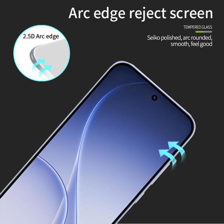 For OPPO Reno15 Global MOFI 9H 2.5D Full Screen Tempered Glass Film - Black