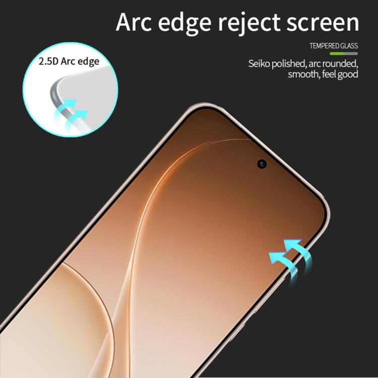 For OPPO Reno15 Pro Global MOFI 9H 2.5D Full Screen Tempered Glass Film - Black