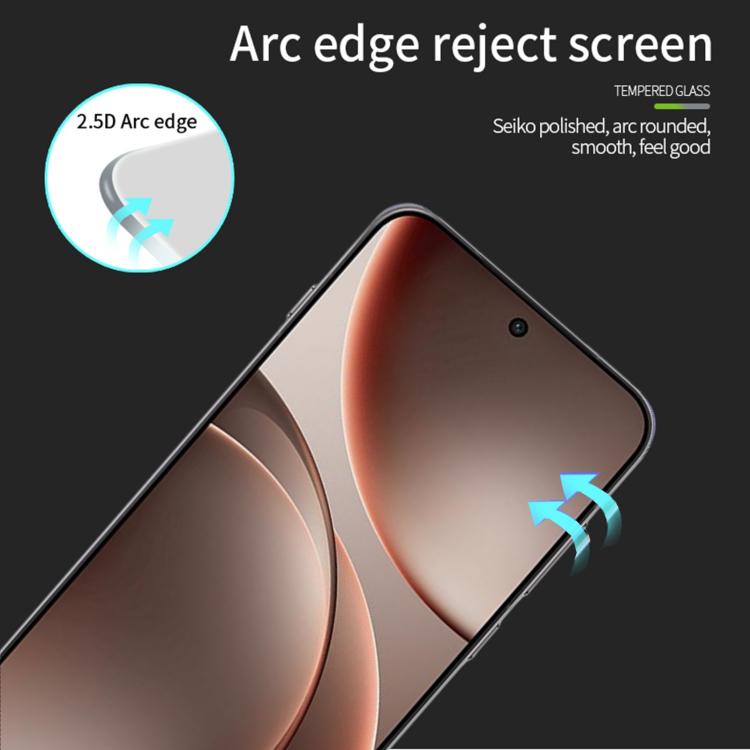 For OPPO Find X9 / Honor Magic8 Unlock MOFI 9H 2.5D Full Screen Tempered Glass Film - Black