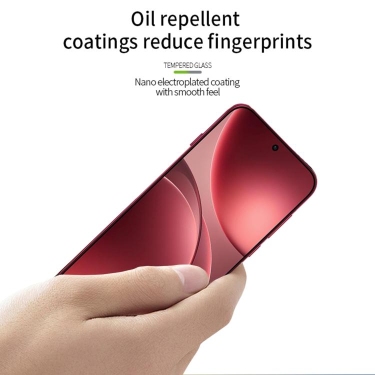 For OPPO Find X9 Pro / OnePlus 15 MOFI 9H 2.5D Full Screen Tempered Glass Film - Black