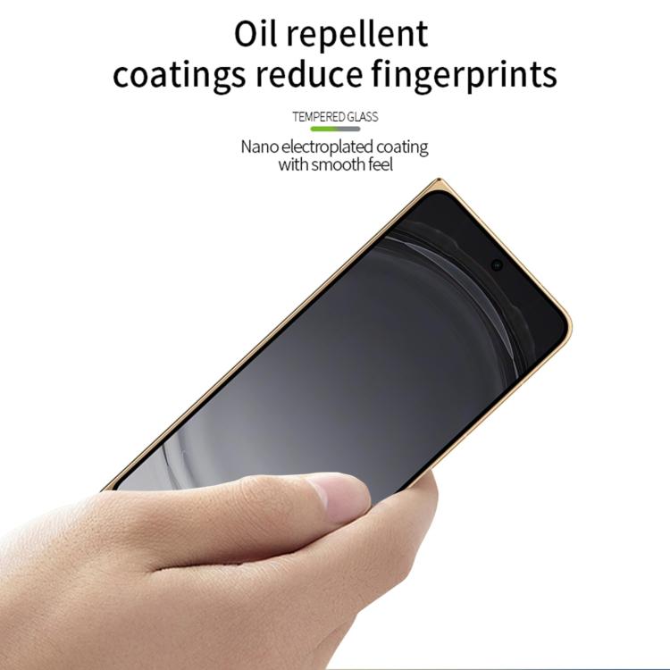For OPPO Find N6 Outer Screen MOFI 9H 2.5D Full Screen Tempered Glass Film - Black